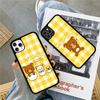 Rilakkuma Relaxed Bear For iPhone 17 16 Pro Max Air 15 14 13 12 Mini Plus 11 Hard PC+TPU Phone Back Cover