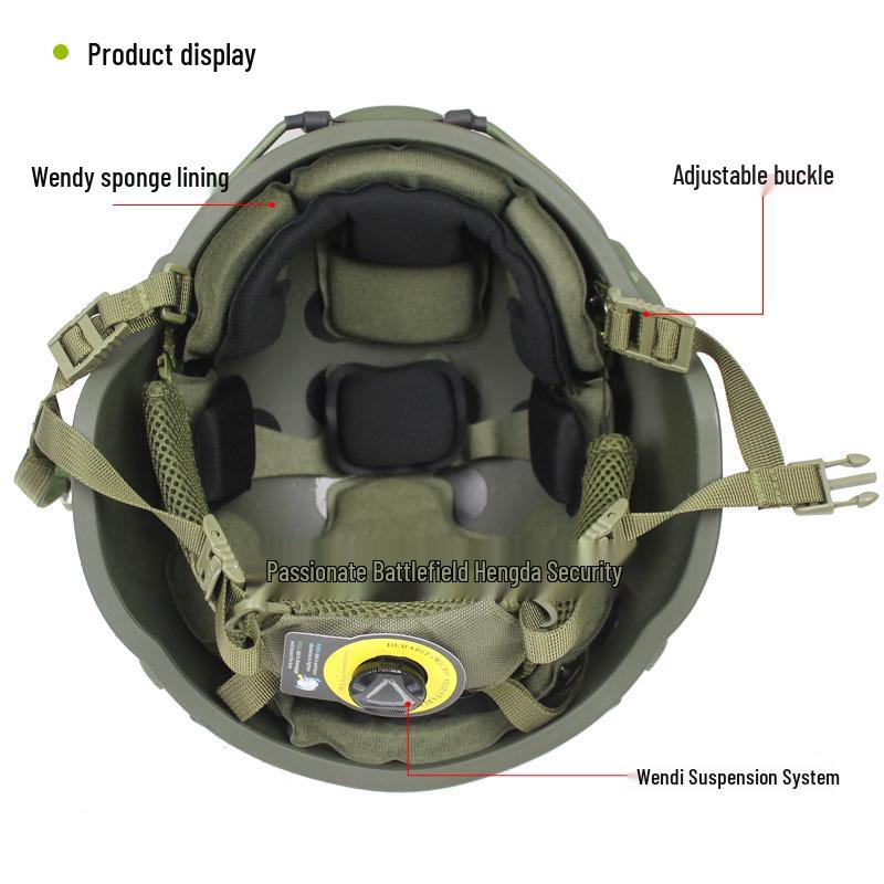 New MICH2000 Action Fiberglass Riot Helmet for Special Forces Training, 1.5KG