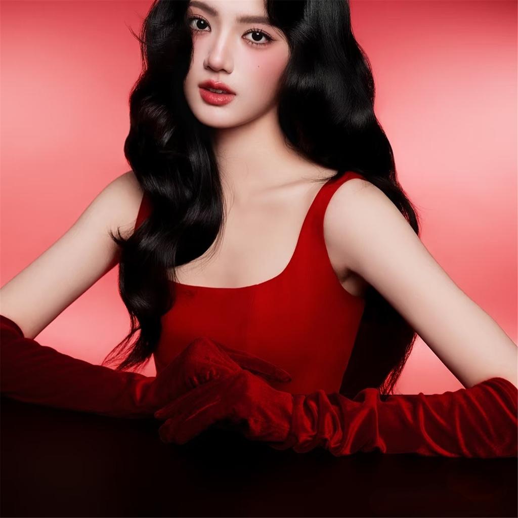 Elegante lange Samt-Abendhandschuhe für Damen Dehnbar Ellbogenlang Vintage 1920er Kostümzubehör Rot