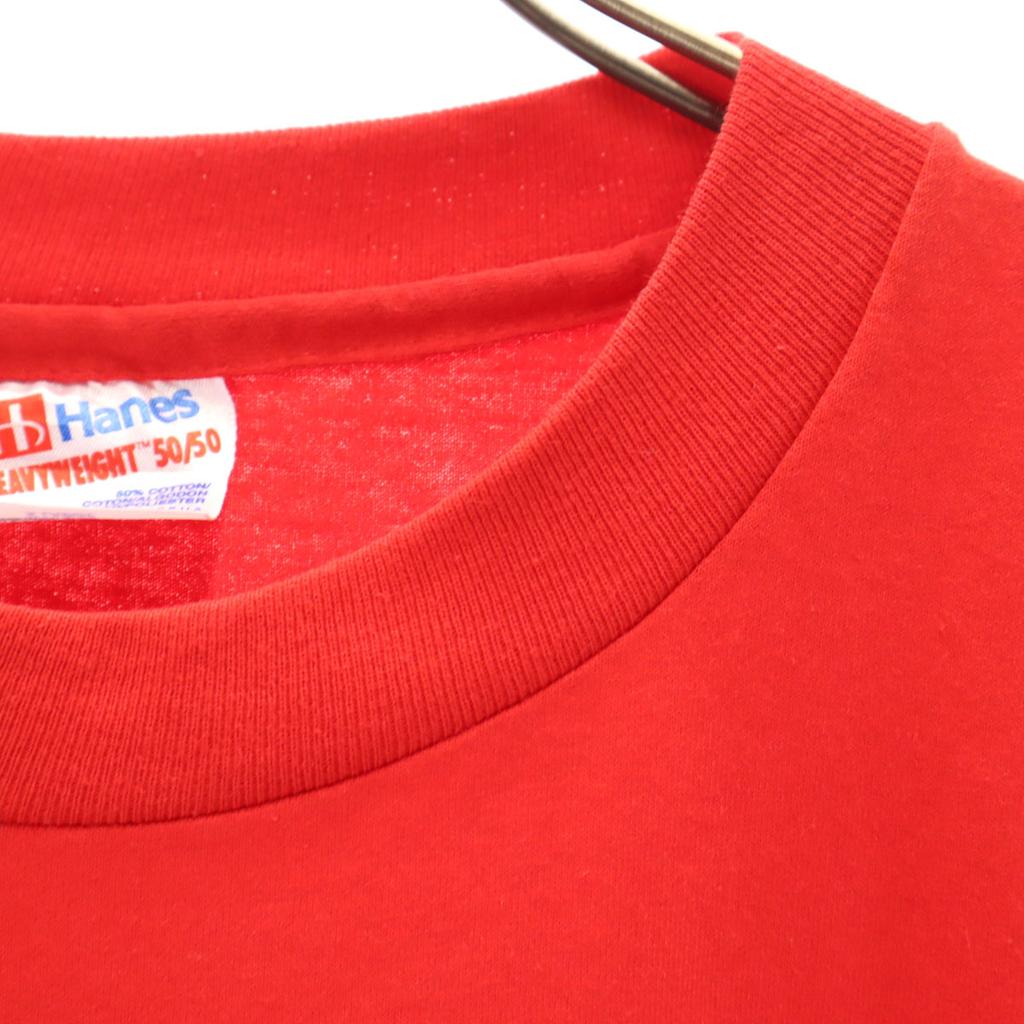 HANES Lata 90. Wyprodukowano w USA Stary olimpijski T-shirt z krótkim rękawem XL Pojedynczy szew Męski Używany