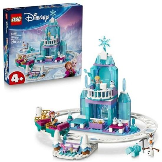 LEGO Disney Princess Elsas Ice Castle Sleigh Adventure Toy Birthday Gift Block Educational Boys Girls Children 4 Years 5 6 Goods Interior Stylish