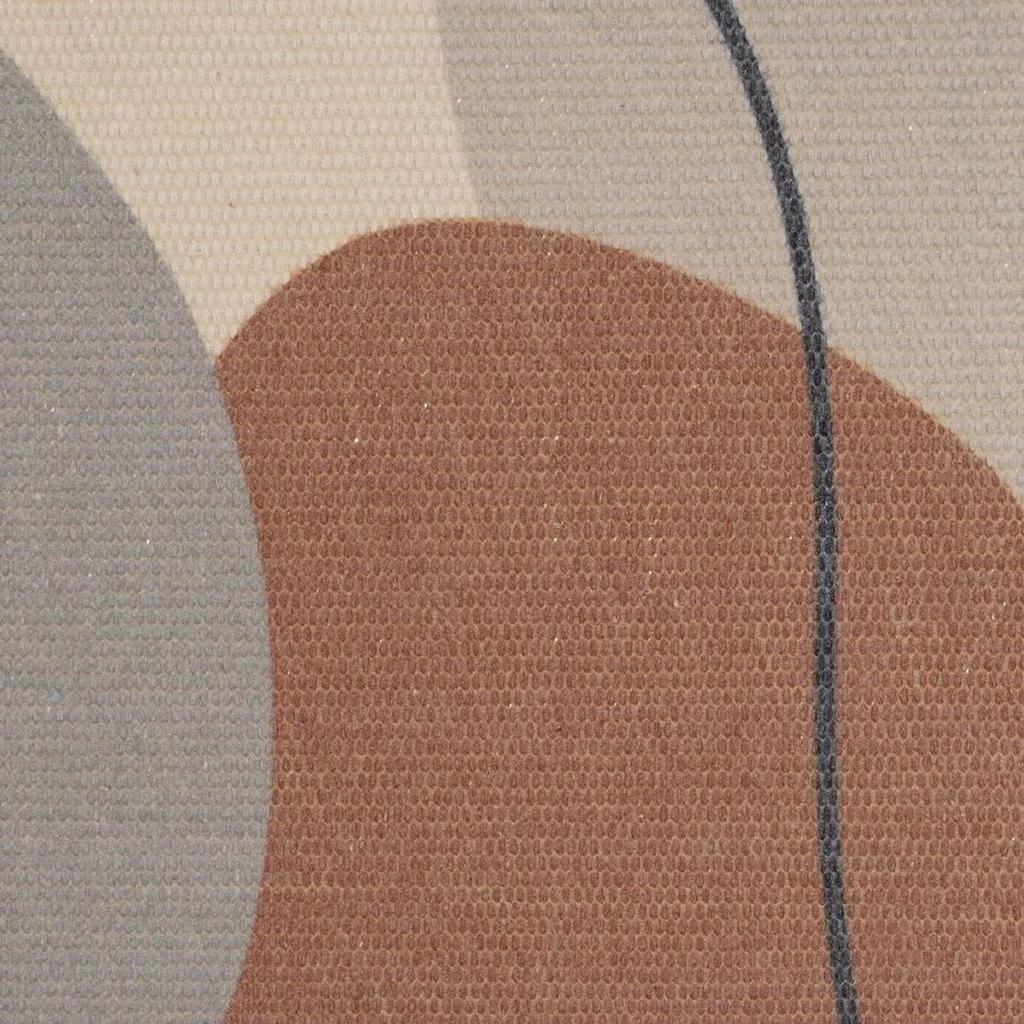 Dywanik Z Frędzlami Geometryczny Design 50X80 Cm