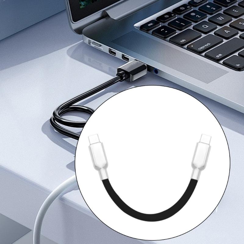 USB C Charging Cable, Short Type C to Type C Data Transfer Cord Supports 240W Fast Charging & Data Transmission