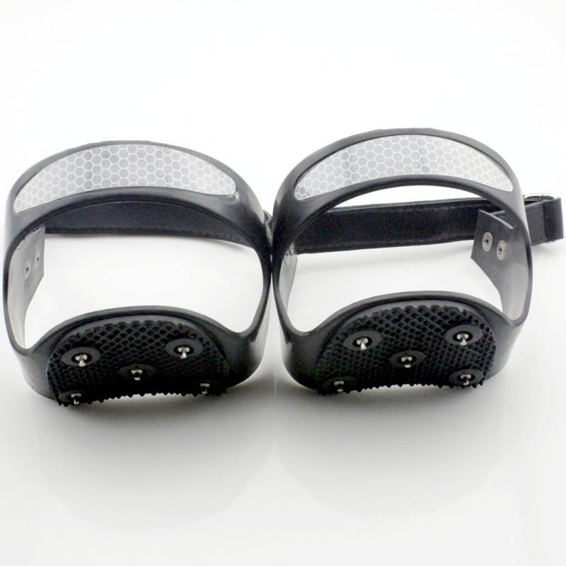 5-Tooth Reflective Anti-Slip Ice Cleats for Outdoor Shoes