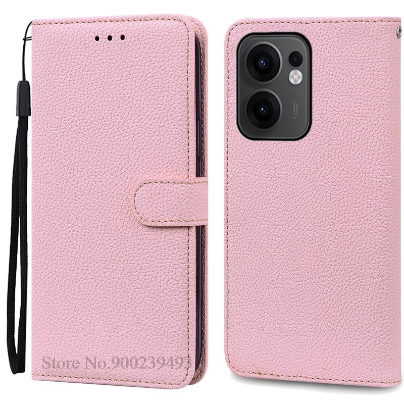 Reno 13F Case For Oppo Reno 13F Case Leather Flip Wallet Cover For Oppo Reno 13F 5G Case Soft Book Cover Coque Fundas Shell
