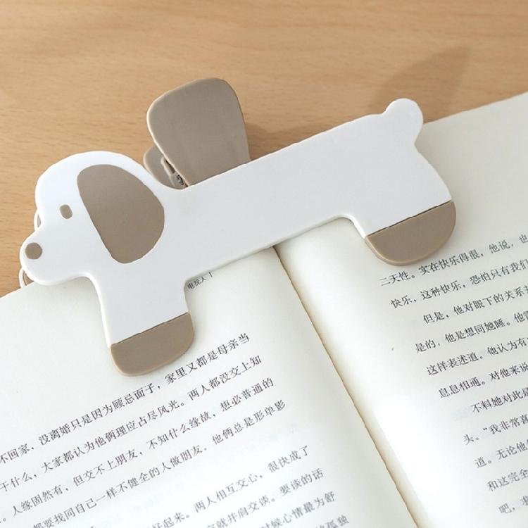 Multifunctional Dog Shape Book Clip Plastic Construction Easy Page Turning Suitable for Multiple Publications Easily