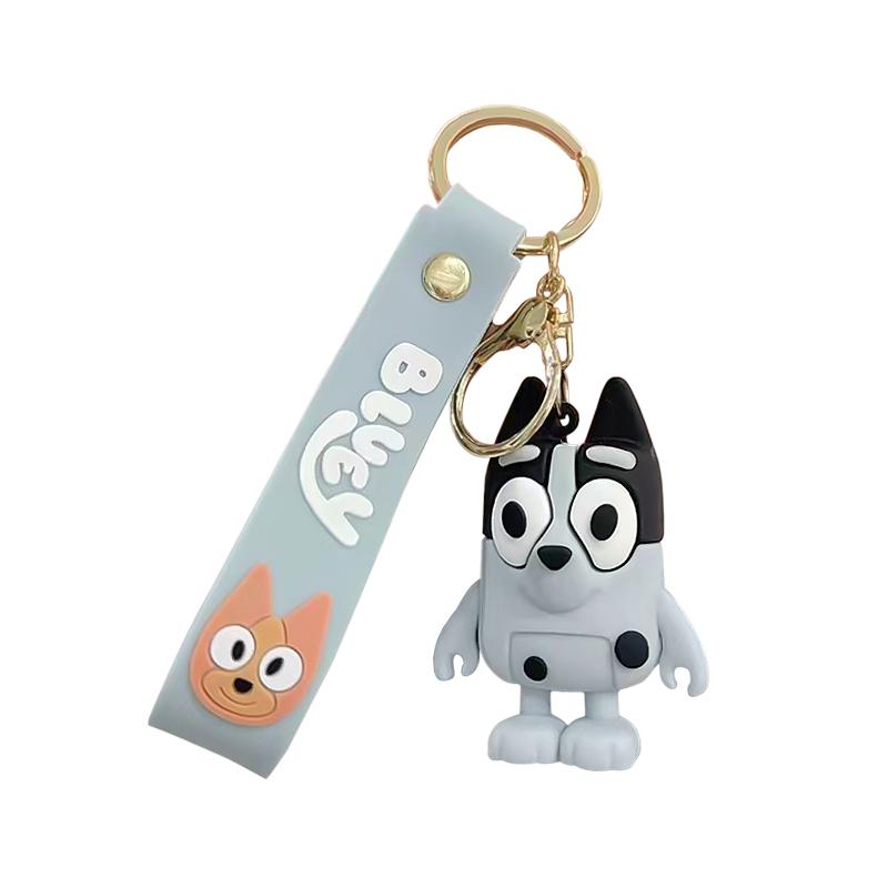 New Bluey Bingo Keychain Pendant Decoration Anime Characters Model Dolls Bag Backpack Accessories Children Toys Gifts