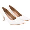 Shoetopia Women'S Block Heel Pumps White,5 Uk