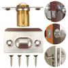 2Pcs Furniture Ball Latch Door Spring Catch Hardened Metal Secure Closure for Closet Cabinet Door Silver Finish