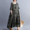 Cotton Plus Size Women Loose Long Summer Dress