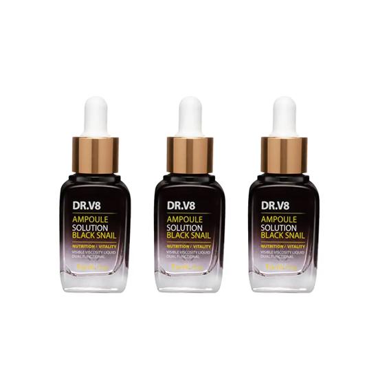 FARM STAY Dr. V8 Ampoule Solution Escargot Noir 30 ml (3 Options)