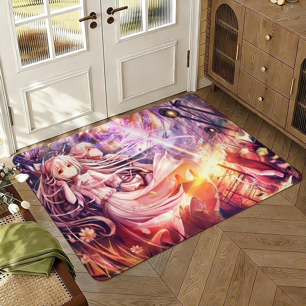 Yosuga no Sora Floor Mat Soft Thickened Absorbent Non-Slip Bedroom Living Room Door Mat Home Decor Flannel Rugs