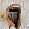 Large Capacity Woven Leather Tote Bag for Women Casual Shoulder Handbag