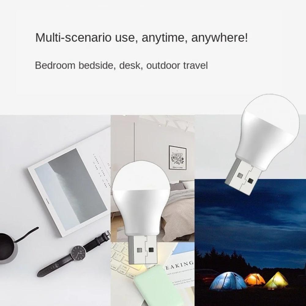 Lampa USB Plug Počítač Mobilní napájení Nabíjení USB Lampy Malé knihy LED Ochrana očí Světlo na čtení Malé kulaté světlo Noční světlo