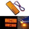 12V Car Motorcycle Truck LED Reflectors Round Tail Lights 24LED Warning Side Marker Light Rear Tail Brake Stop Turn Singal Light