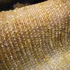 Natural Crystal Citrine flat beads, disc beads, faceted beads, loose beads, semi-finished products Buddhist bead string accessories long chain