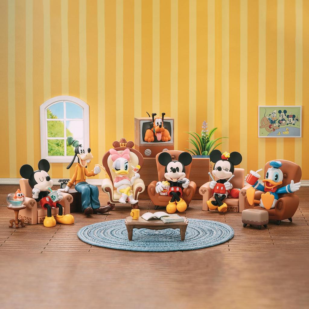 52TOYS BLINDBOX DISNEY MYSZKA MIKI I PRZYJACIELE Seria Spotkanie Szczęśliwych Przyjaciół Figurka Handlowa Blind Box, Kolekcjonerska Figurka Myszki Miki, Malowana