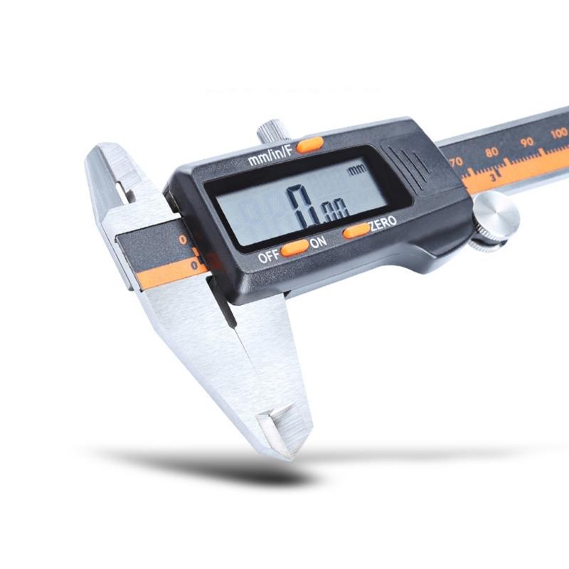 Stainless Micrometer Gauges Vernier Caliper 0-150mm Digital Display Electronic Caliper with Fraction/MM/In Conversion