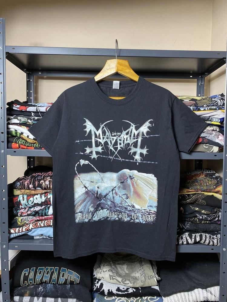 Mayhem Grand Declaration Of War 00s Black Unisex T-Shirt Reprint S-5XL KH8221 Unisex T-Shirt