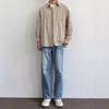 Autumn Plaid Long-sleeved Casual Shirt with High-end Versatile Hong Kong Style Men's Jacket