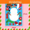 Xh053 Colorful Diy Christmas Santa And Snowman Puzzle Stickers For Festive Fun