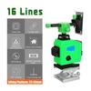12 Line/16 Line 360° 4D Green Light Laser Level Digital Self Leveling 6000mAh 360° Rotary Measure