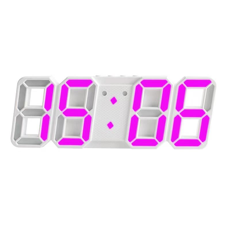 

Простые 3D-часы, светодиодный будильник, 3D-настенные часы для гостиной, цифровые часы