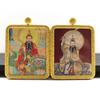 Taoist Single-Sided Thangka Amulet Pendant Box with Replaceable Bagua Diagram Picture
