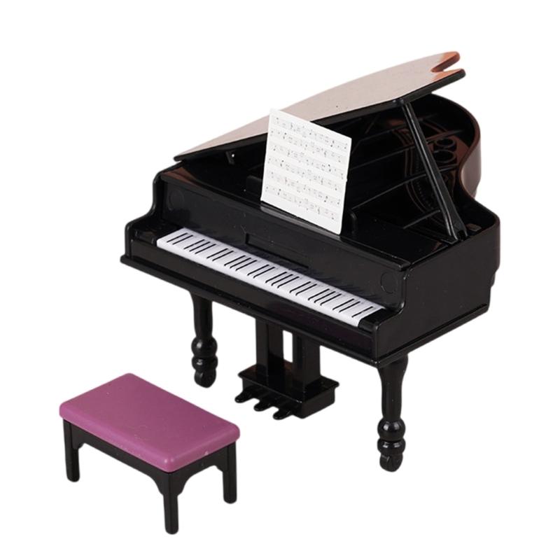 

Dollhouses Model Instrument Dollhouses Stool Accessory Realistic Playset 1:12 Instrument Model Role Play Toy 1