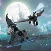 Blacks White Warhorse Magic Scene Pegasus Winas Building Horse Parts Scale Model Sets Block Bricks for Children Kids  Children Kits
