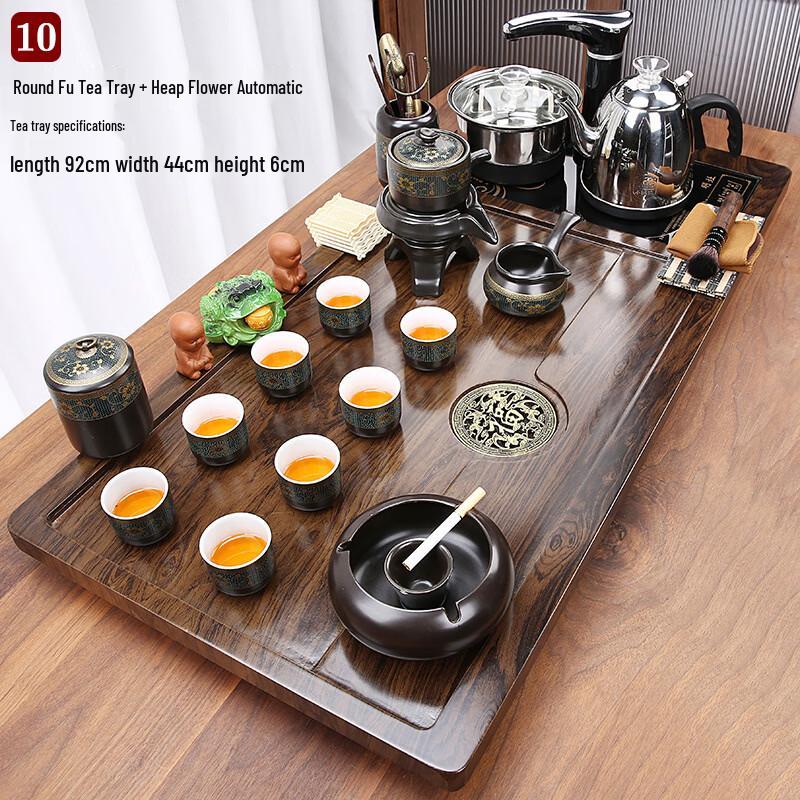 Handun Automatic Ceramic Tea Set with Integrated Kettle and Tray