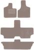 Beige Velvet Floor Mats For: Dodge Caravan / Grand Caravan III 7-seater (2001-2007)