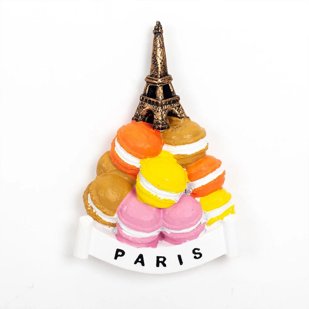 Creative Cartoon Afternoon Tea Food Resin Three-Dimensional Design Refrigerator Stickers Magnetic Message Home Decoration