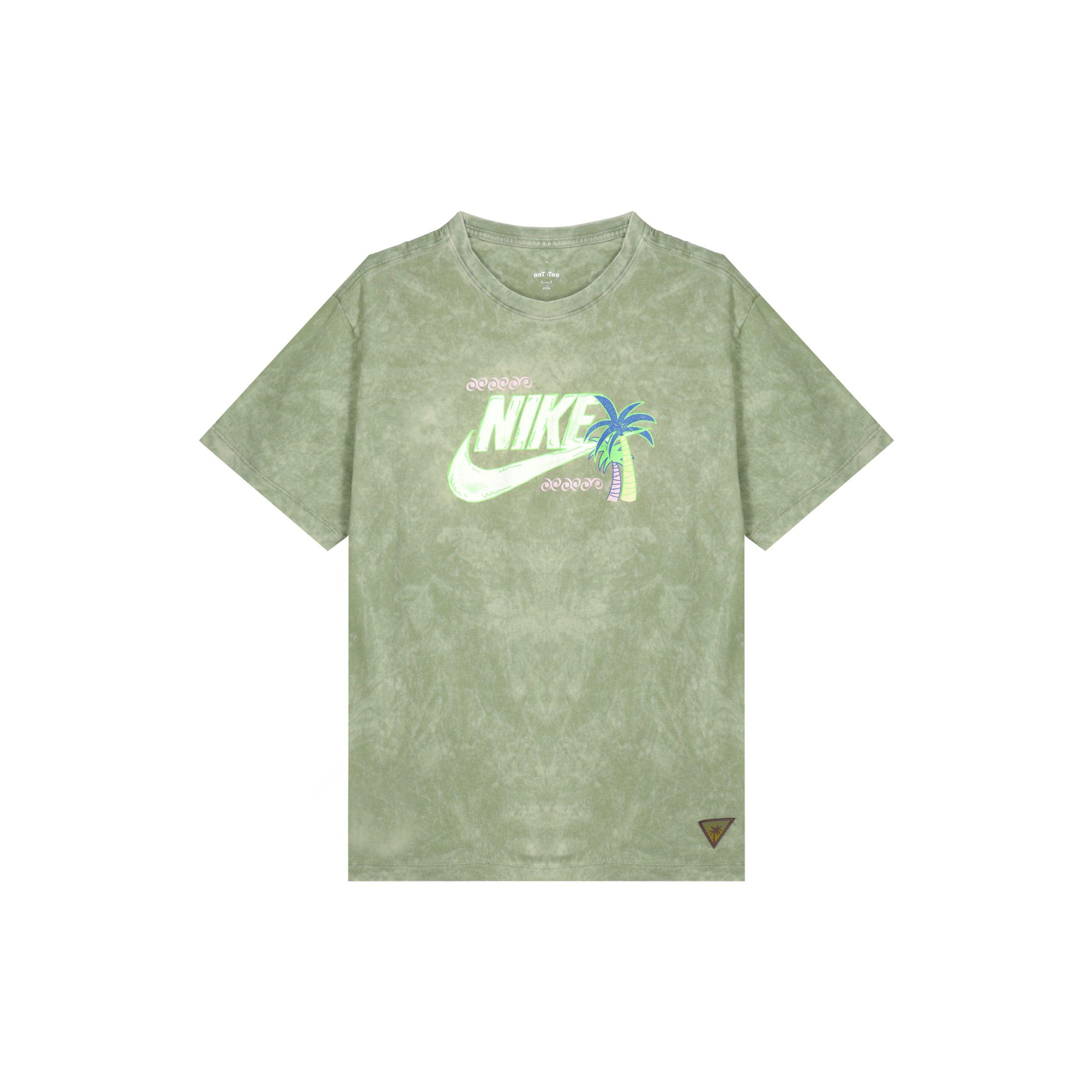 

Nike Sportswear Beach Party Coconut Tree T-Shirt Oil Green FB9789-386 S