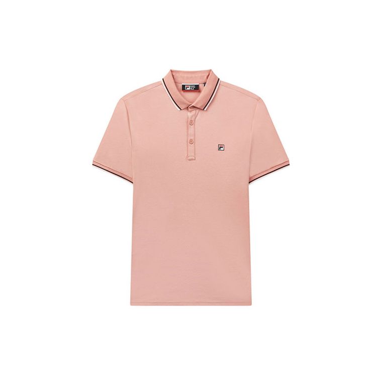 

FILA однотонные спортивные трикотажные мужские рубашки-поло с короткими рукавами розовые F11M021121G-PK