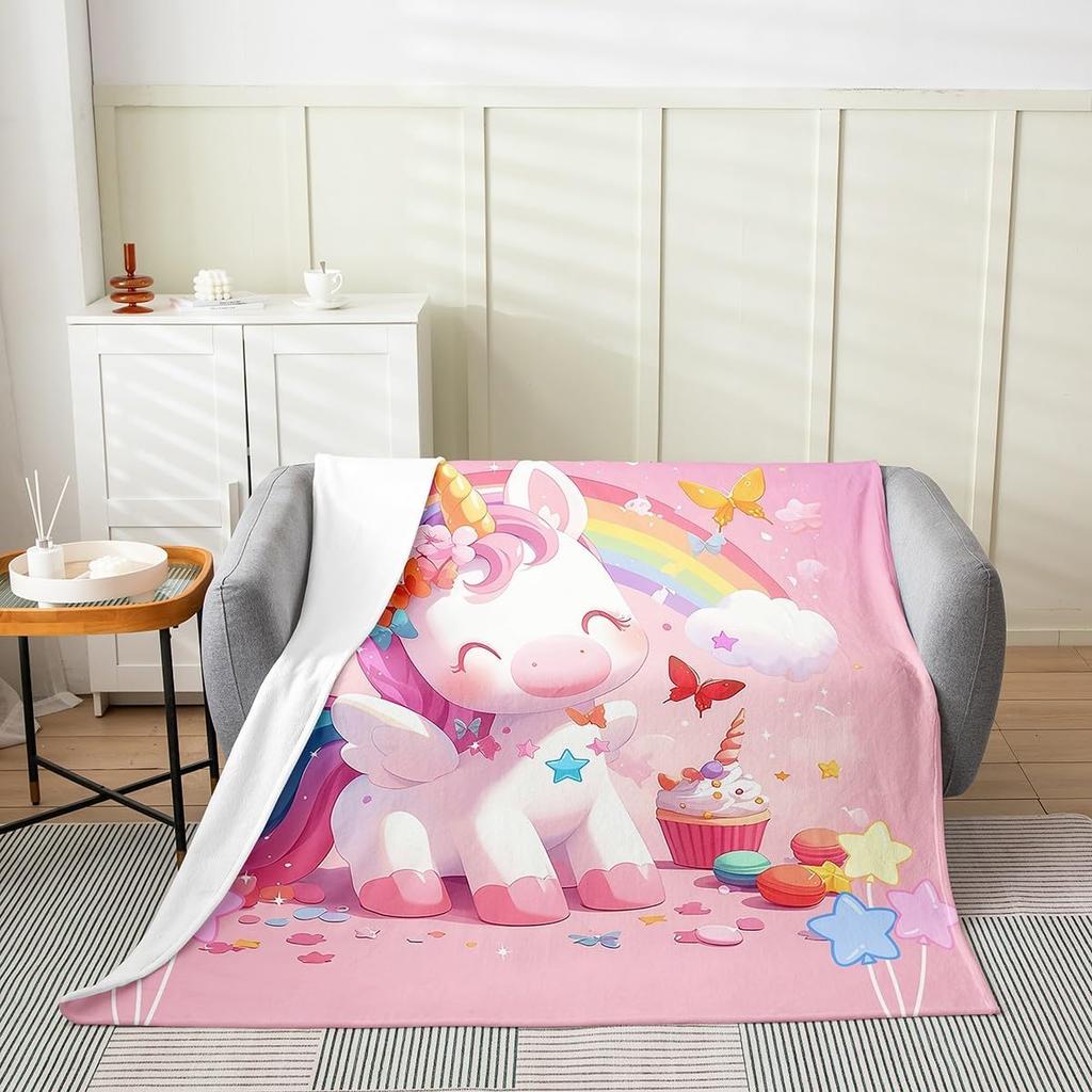 Pink Zebra Print Blanket Soft Fleece Throw Cozy Living Room Decor Animal Pattern Bed Cover Fashion Home Textile