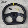 320mm D Shape Sports Steering Wheel Black Leather Universal 13Inch Racing Gaming JDM Steering Wheel