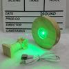 Wooden LED Light Dispaly Base Crystal Glass Resin Art Ornament Wooden Night Lamp Base LED Light Display Base Home Decor