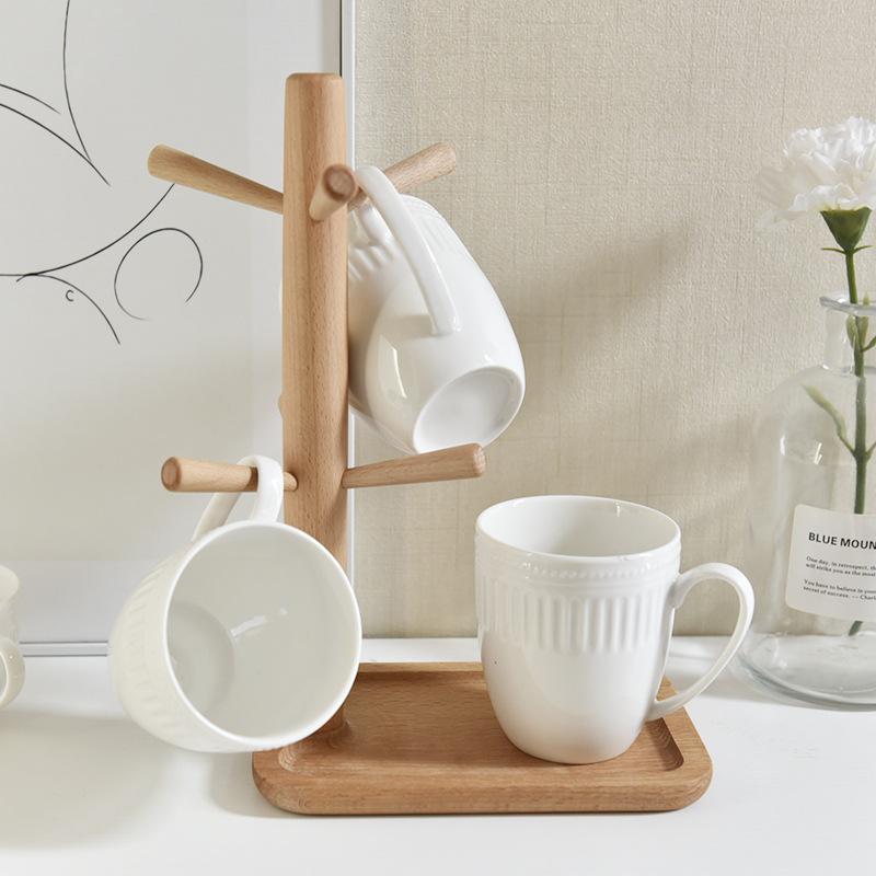 DIY Solid Wood Desktop Storage Rack Foyer Display, Cup Holder Jewelry Glasses Key Holder Closet Organizer