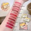 Gege Bear Double-Color Velvet Mist Lip Cream - Natural Bright Matte Finish for Autumn/Winter Moisturizing.