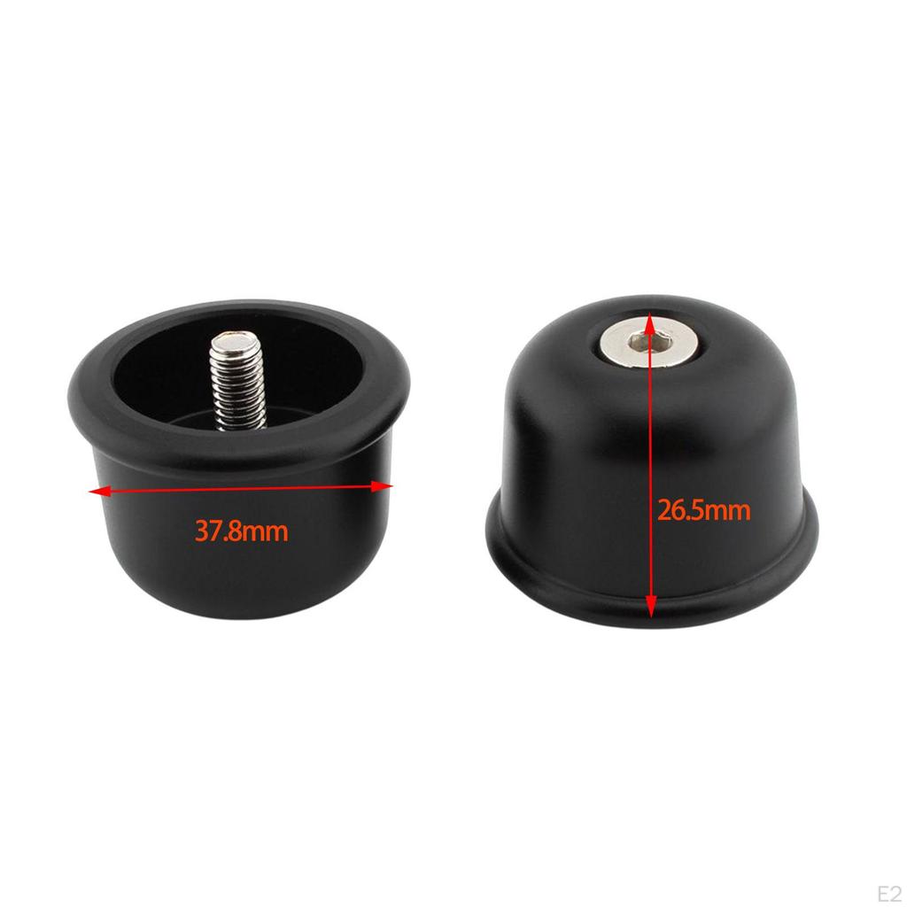 2 Pieces Aluminum Alloy Handle Bar Caps Durable Rustproof Handlebar End Plugs for Street Scrambler