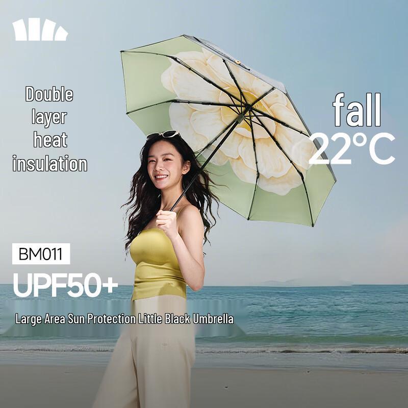 Beneunder UV Protection Double-Layer Folding Sun/Rain Umbrella