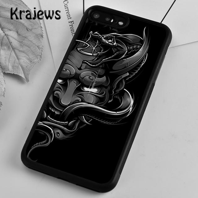 Krajews Japanese Hannya Mask Phone Case Cover For iPhone 17 Air 16 15 14 plus 12 13 pro max coque Shell Fundas