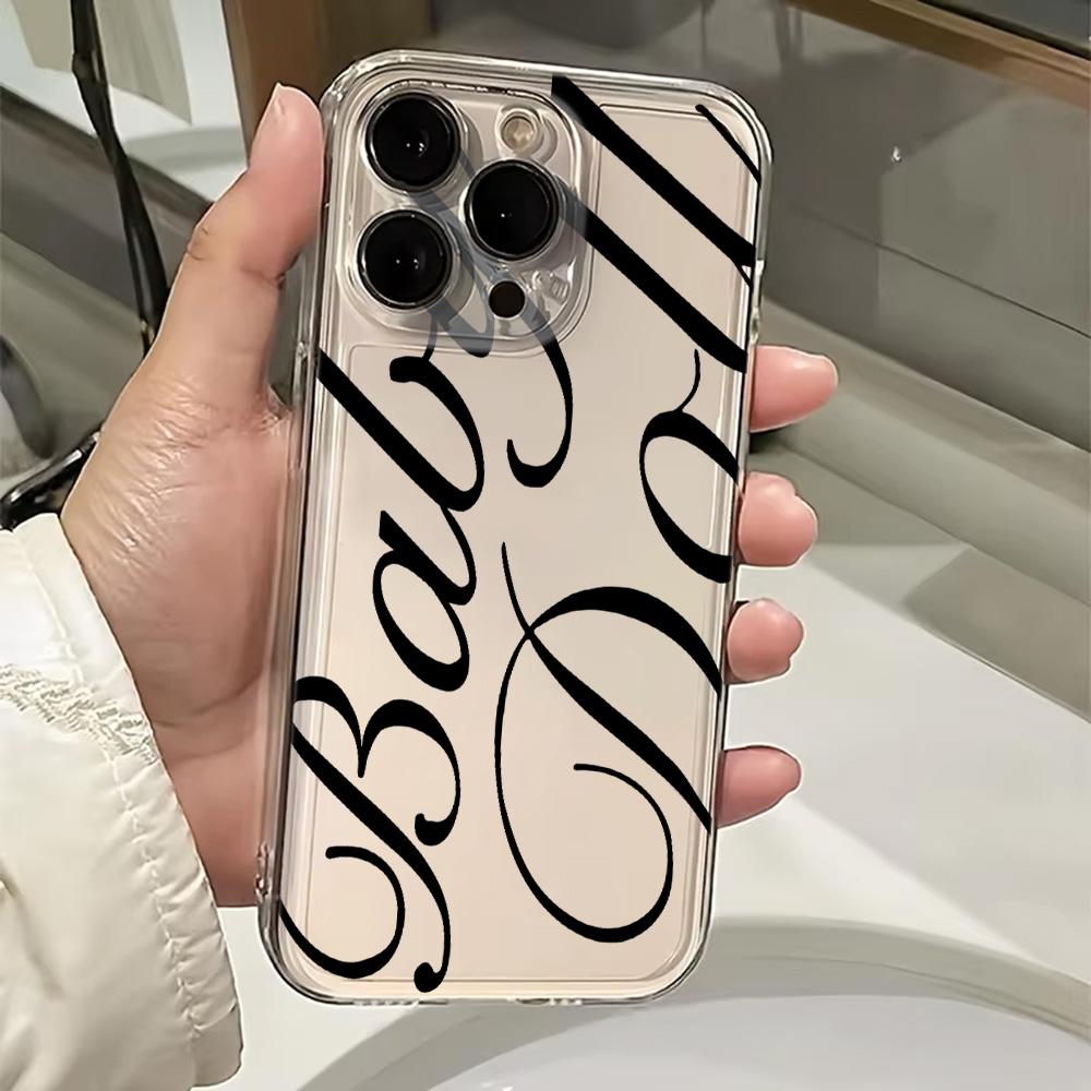 Stylish Baby Doll Soft Phone Case For IPhone 17 16 16e 15 14 13 12 11 Pro Max 7 8 XR XS Transparent Silicone Cover Coque Fundas