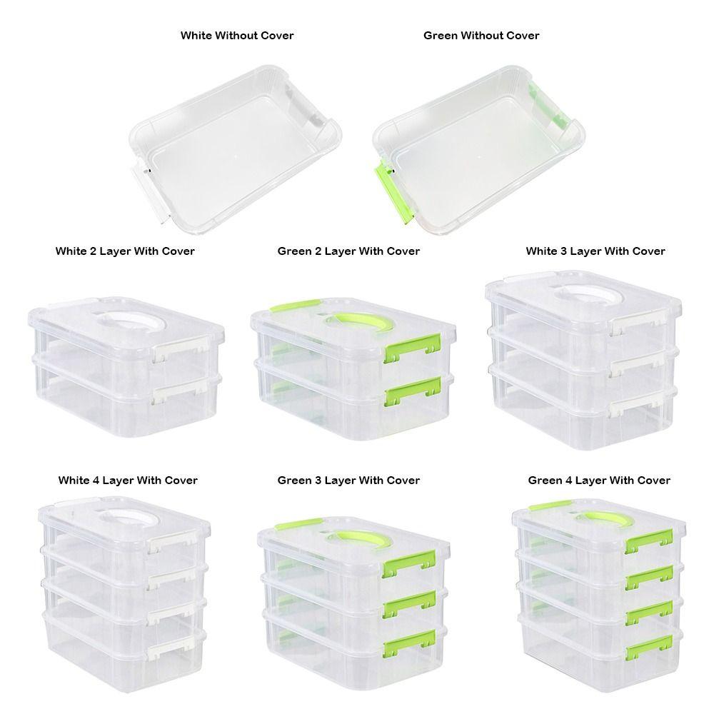 Schreibtisch Schubladentisch Aufbewahrungsorganizer Transparent Mehrschichtig Schmuckbehälter Fächer Kunststoff Platzsparend Schmuckaufbewahrungsbox