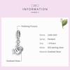 WOSTU 925 Sterling Silver Cute Cat Animal Charms Pendant for Original 3mm Bracelets & Necklaces