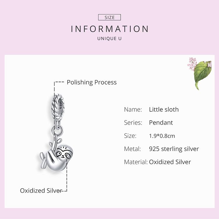 WOSTU 925 Sterling Silver Cute Cat Animal Charms Pendant for Original 3mm Bracelets & Necklaces