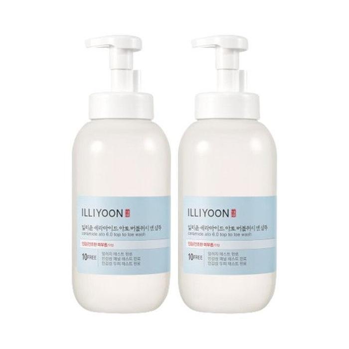 ILLIYOON Ceramide Ato Bubble Wash & Shampoo 0900ml Large Capacity x 2 (16961651)