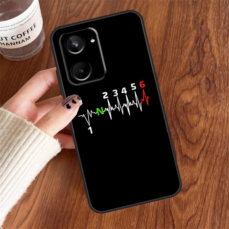 1N23456 Motorcycle For Realme 10 8 9 Pro Plus 8i C11 C15 C25 C30 C31 C35 C21Y GT Master GT Neo 5 2 3 3T Case