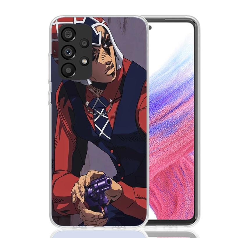 JoJo Adventure Guido Mista Phone Case for Samsung Galaxy A52 A51 A50S A12 A22 A32 A72 A10S A30S A31 A71 Note 20 Ultra 10 Plus S1